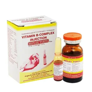 MedQix Online Pharmacy - BEPFOR GEN BEPLEX FORTE PLUS 11 ML INJECTION  VITAMIN B COMPLEX