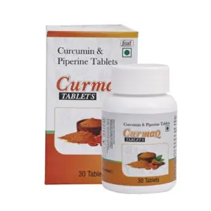 MedQix Online Pharmacy - CCW 500mg CurmaQ Curcumin With Piperine 500 Mg Tablets Ultra Pure