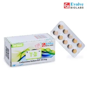 MedQix Online Pharmacy - T 3 LI GEN T 3  Liothyronine Sodium B.P 25mcg
