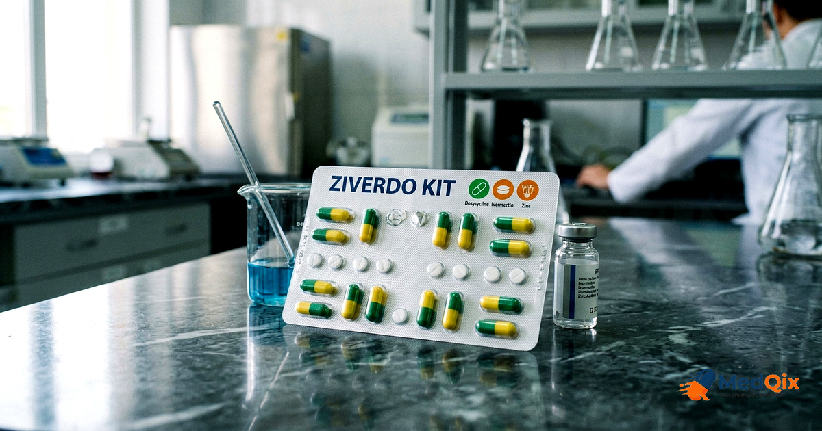 MedQix Online Pharmacy - Ziverdo Kit Doxycycline Zinc 038 Ivermec 1780757133