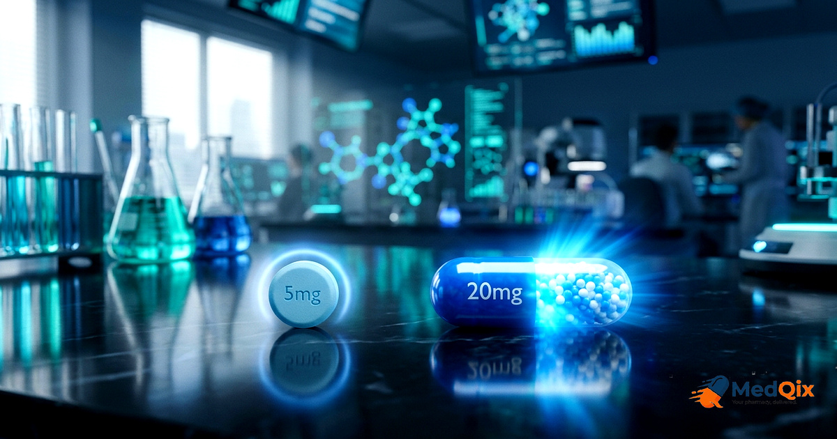 Tadalafil 5Mg Daily Vs 20Mg On Demand Comparison — Complete Guide | MedQix